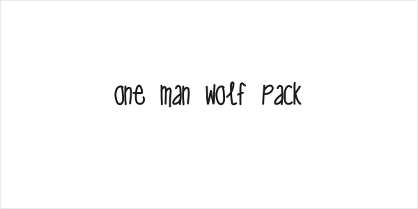 one man wolf pack Logo
