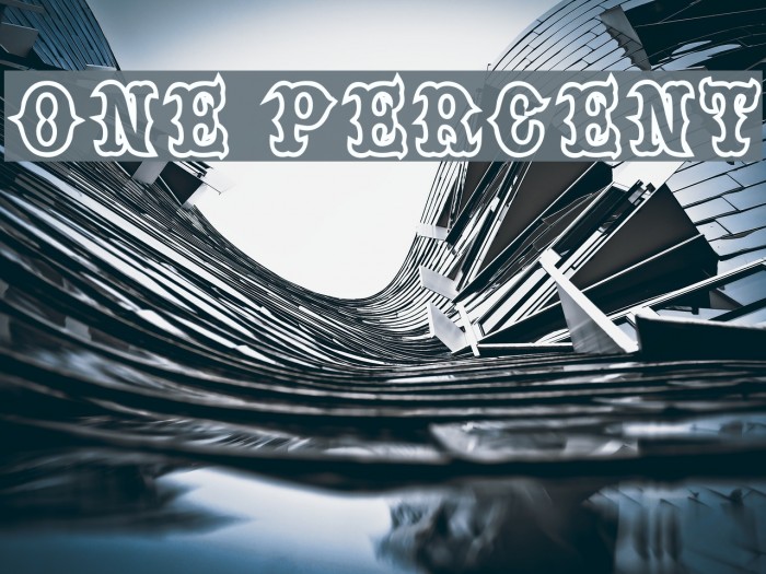 one percent Font examples