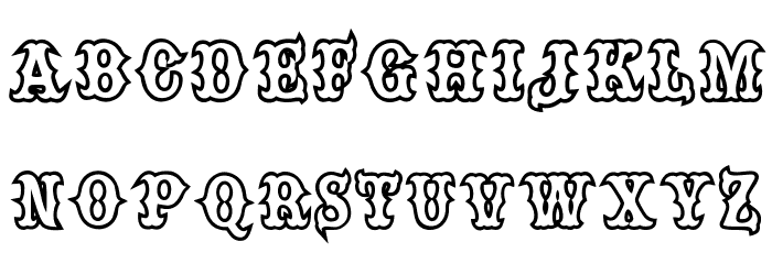 one percent Font LOWERCASE