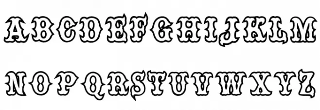 one percent Font LOWERCASE