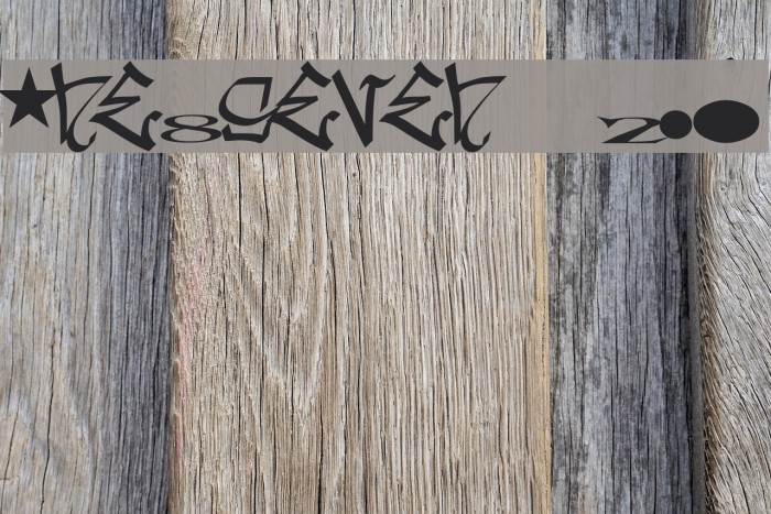one8seven 2.0 Font examples