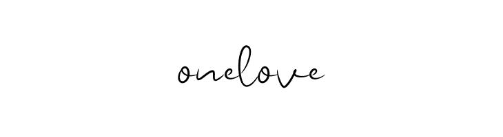 onelove  Frei Schriftart Herunterladen
