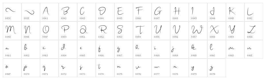 onelove Character Map