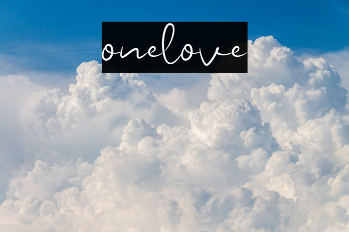 onelove Font examples