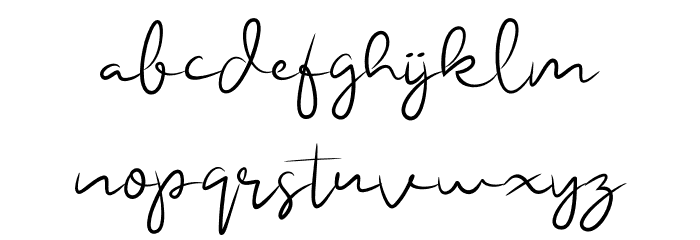 onelove Font LOWERCASE
