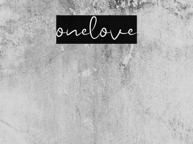 onelove Font examples
