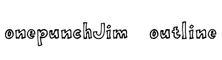 onepunchJim   outline  Descarca Fonturi Gratis