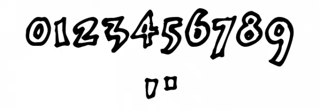 onepunchJim outline Font OTHER CHARS