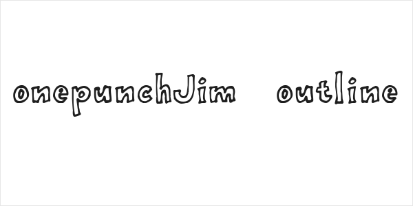 onepunchJim   outline Logo