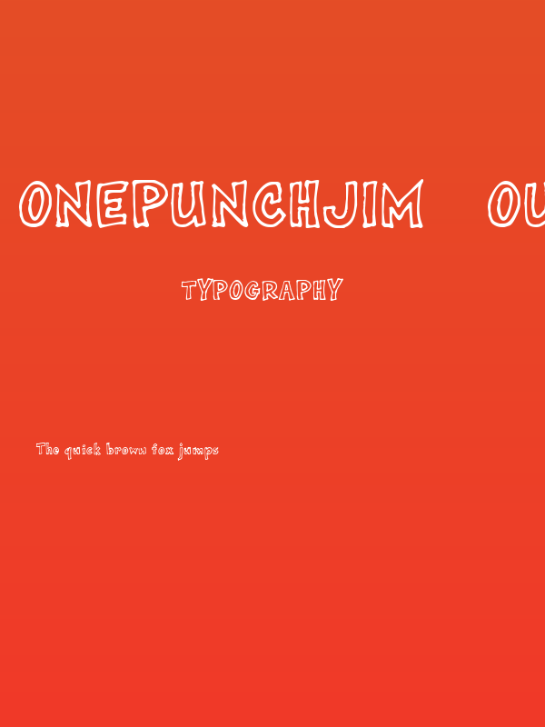 onepunchJim   outline Poster