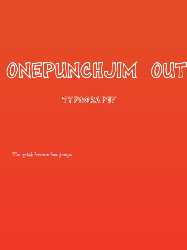 onepunchJim  outline Poster