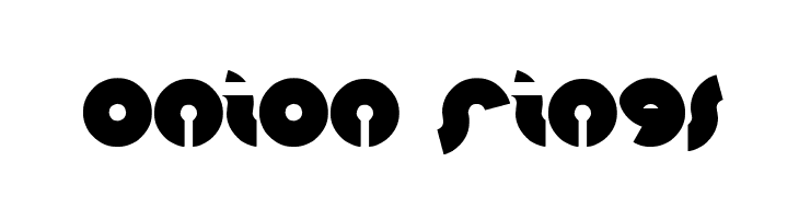 onion rings  font caratteri gratis