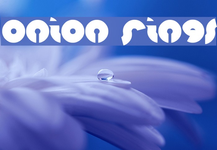onion rings Font examples