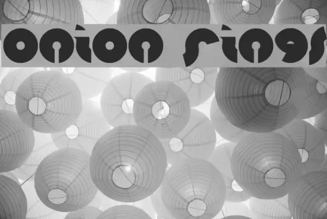 onion rings Font examples