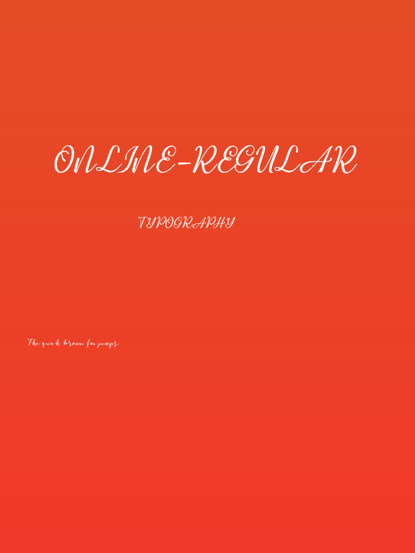 online-Regular Poster