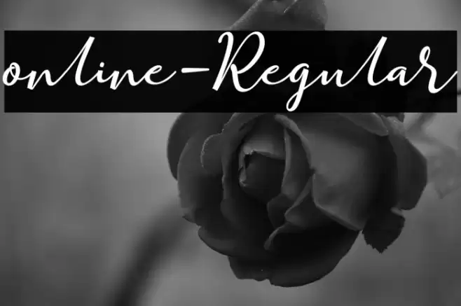 online-Regular Font examples