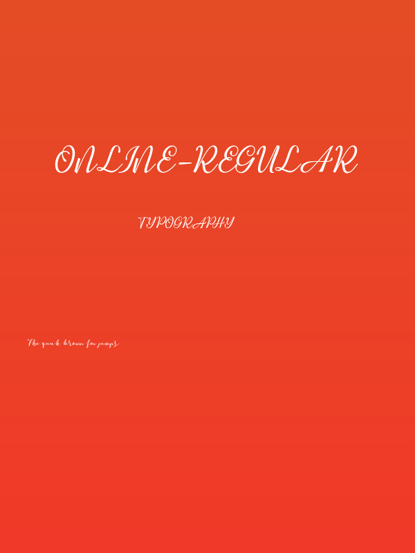 online-Regular Poster