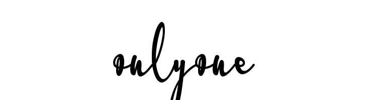 onlyone  font caratteri gratis