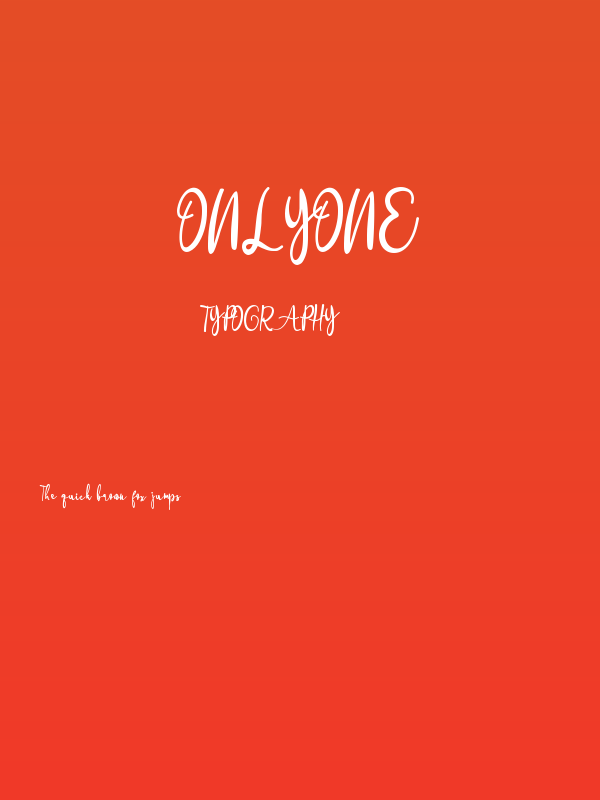 onlyone Poster