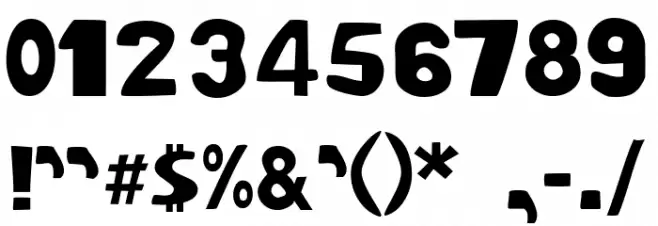 Oogabooga Irregular Font OTHER CHARS