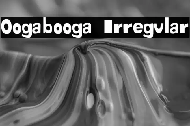 Oogabooga Irregular Font examples