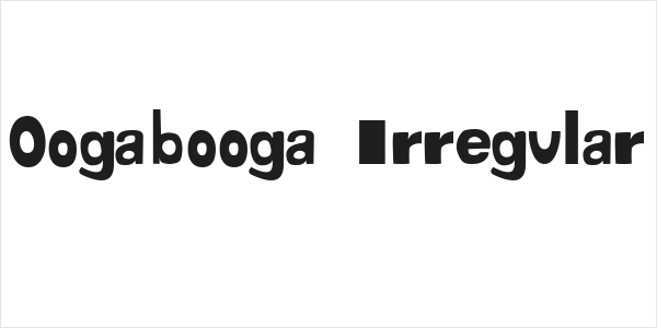 Oogabooga Irregular Logo