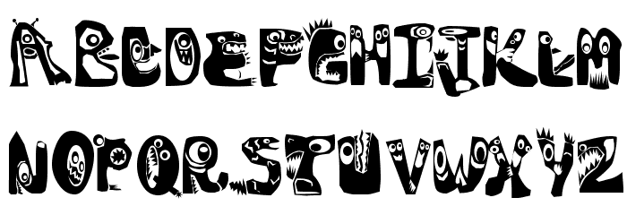 Oogie Boogies Font LOWERCASE