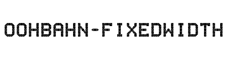OohBahn-FixedWidth  नि: शुल्क फ़ॉन्ट्स डाउनलोड