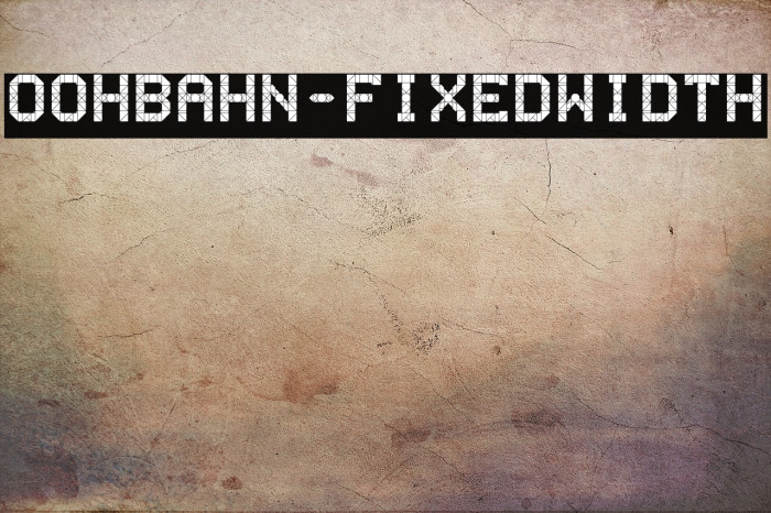 OohBahn-FixedWidth Example 2