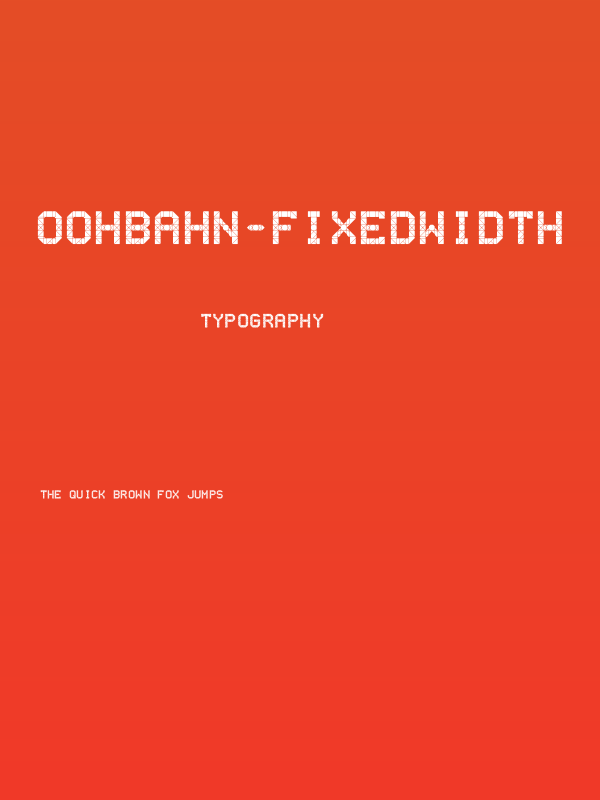 OohBahn-FixedWidth Poster
