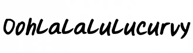 Oohlalalulucurvy  Frei Schriftart Herunterladen