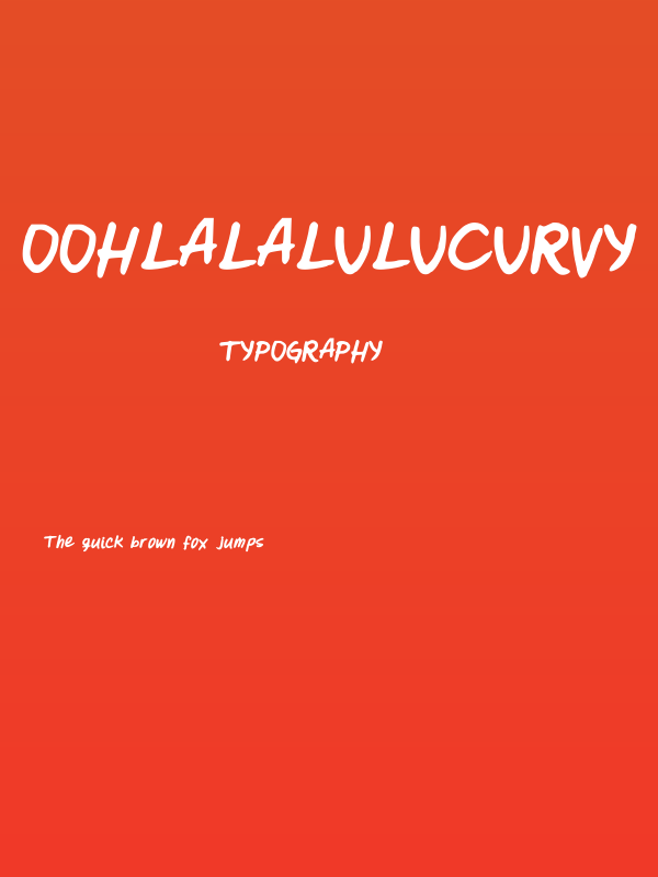 Oohlalalulucurvy Poster