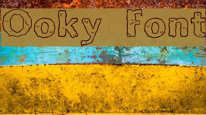 Ooky Font examples