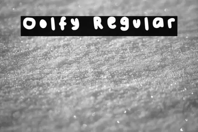 Oolfy Regular Шрифта examples