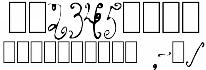 Ooo la la Шрифта ДРУГИЕ символов