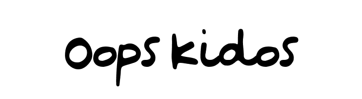 Oops Kidos  フリーフォントのダウンロード