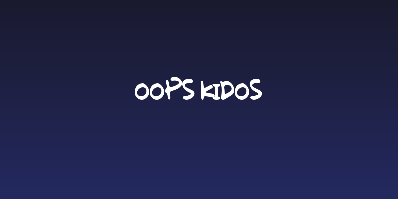 Oops Kidos Social Header