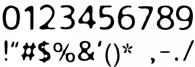 oozing Schriftart Anderer Schreiben