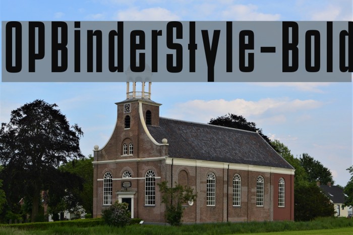 OPBinderStyle-Bold Font examples