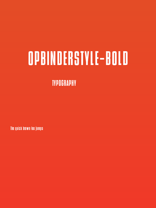 OPBinderStyle-Bold Poster
