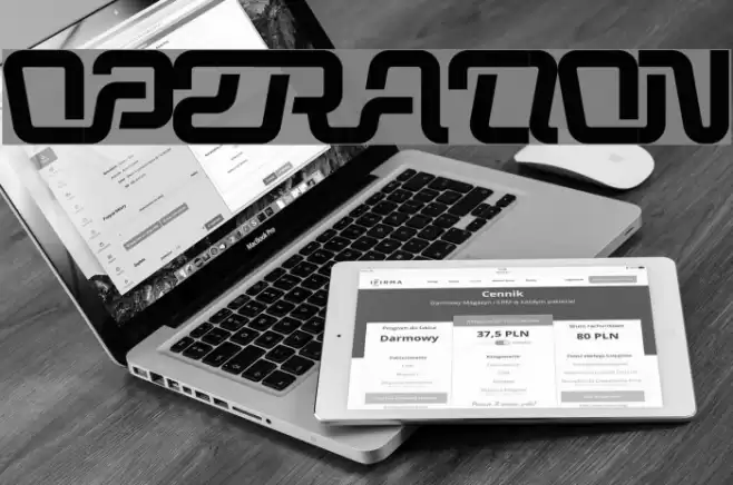 OPERATION Font examples