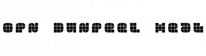 OPN DunPeel Heat  免费字体下载