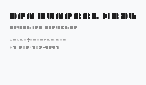 OPN DunPeel Heat Business Card