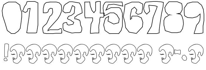 OPN Malatashito Naked Font OTHER CHARS