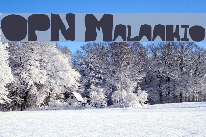 OPN Malatashito Font examples