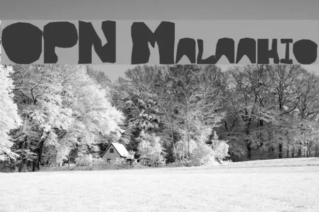 OPN Malatashito Font examples