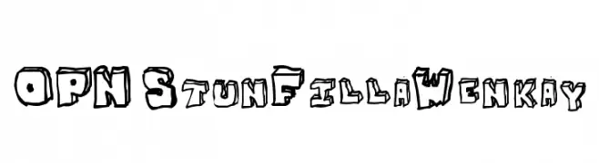 OPN StunFillaWenkay  Frei Schriftart Herunterladen