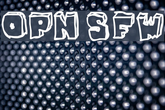 OPN StunFillaWenkay Font examples