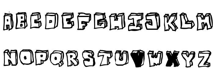 OPN StunFillaWenkay Font LOWERCASE