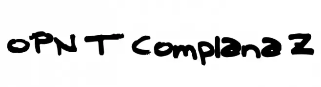 OPN T Complana Z  font caratteri gratis